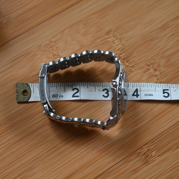 VTG 1998 Men's Fossil "Blue" Water Resistant Stainless Steel Watch - Picture 12 of 16